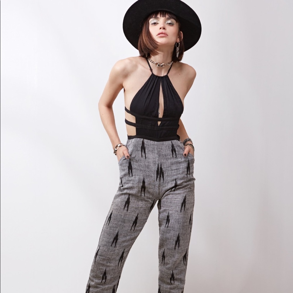 Zhennymph Black Bird Jumpsuit